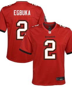 Emeka Egbuka Tampa Bay Buccaneers Nike Youth Team Game Jersey - Red/White/Creamsicle
