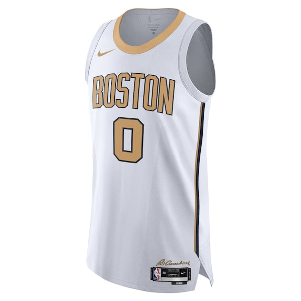 Jayson Tatum Boston Celtics Nike Unisex 2025/26 Authentic Jersey - City Edition - White - Image 2