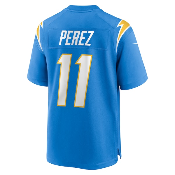 Luis Perez Los Angeles Chargers Nike Team Game Jersey - Powder Blue - Image 3