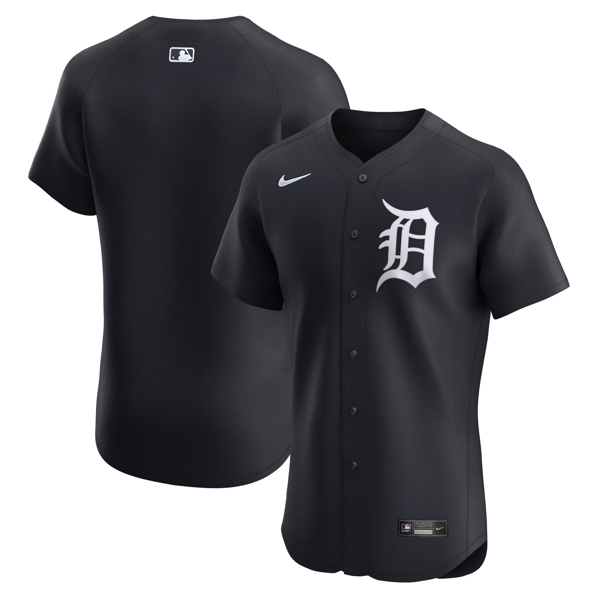 Detroit Tigers Nike Home Elite Jersey - White/Navy - Image 5
