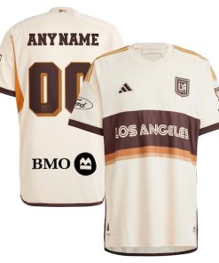 LAFC adidas 2024 Archive Custom Authentic Jersey - Tan