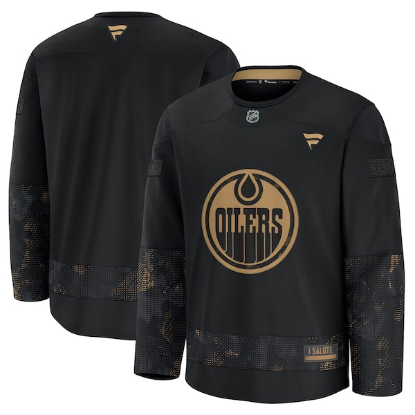 Edmonton Oilers 2024 Military Appreciation Practice Jersey - Black