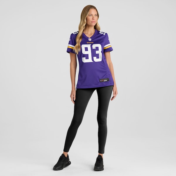 Jonathan Allen Minnesota Vikings Nike Women's Team Game Jersey - Purple - Image 5