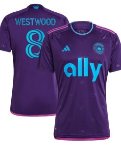Ashley Westwood Charlotte FC adidas 2023 Crown Jewel Kit Replica Jersey - Purple