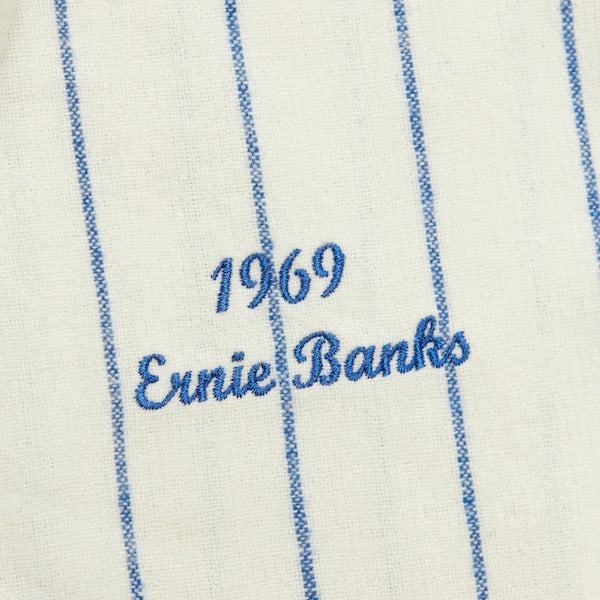 Ernie Banks Chicago Cubs Cooperstown Collection 1969 Authentic Jersey - Cream - Image 5