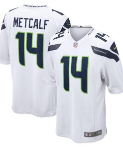 DK Metcalf Seattle Seahawks Nike Game Jersey - White/Navy