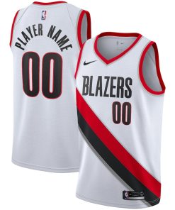 Portland Trail Blazers Nike 2020/21 Swingman Custom Jersey - Association Edition - White