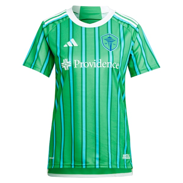 Pedro de la Vega Seattle Sounders FC adidas Women's 2024 The Anniversary Kit Replica Player Jersey?ยจC Green - Image 2