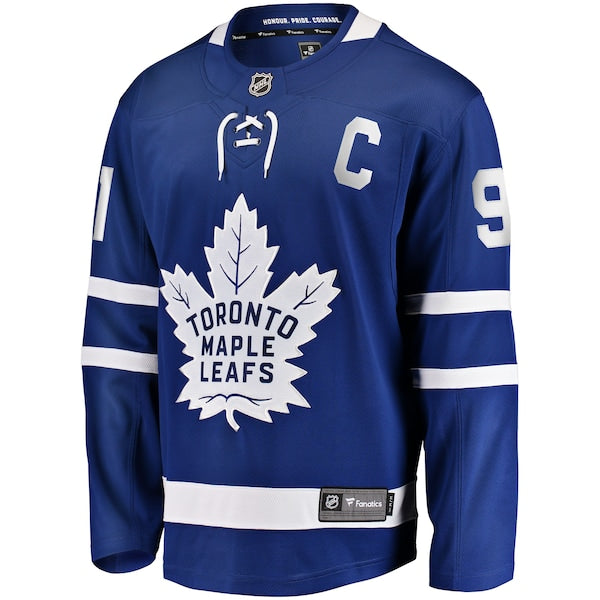 John Tavares Toronto Maple Leafs Home Captain Premier Breakaway Player Jersey - Blue - Image 2