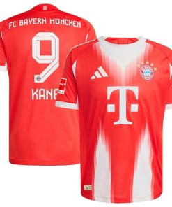 Alternative view of Harry Kane Bayern Munich adidas 2025/26 Home Authentic Jersey - Red/White