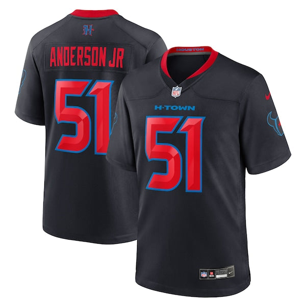 Will Anderson Jr. Houston Texans Nike 2nd Alternate Game Jersey - Navy/Red/White - Image 2