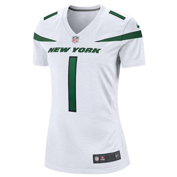 Ahmad Sauce Gardner New York Jets Nike Women's Player Jersey - White/Green - Image 3