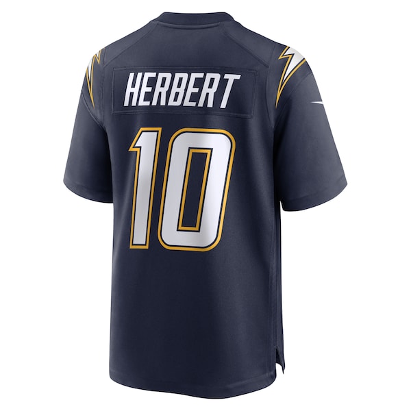 Justin Herbert Los Angeles Chargers Nike Alternate Super Chargers Game Player Jersey - Navy/Powder Blue/Gold - Image 4