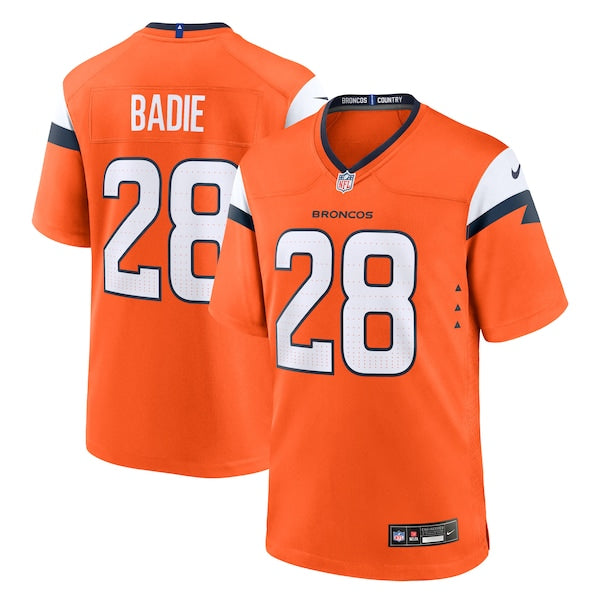 Tyler Badie Denver Broncos Nike Team Game Jersey - Orange