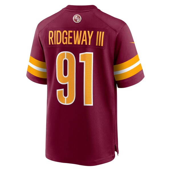 John Ridgeway Washington Commanders Nike Game Jersey - Burgundy - Image 3