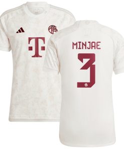 Kim Min-jae Bayern Munich adidas 2023/24 Third Replica Jersey - White