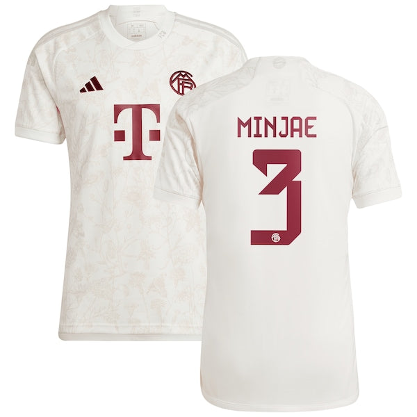 Kim Min-jae Bayern Munich adidas 2023/24 Third Replica Jersey - White