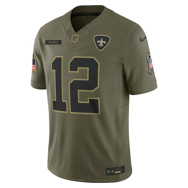 Chris Olave New Orleans Saints Nike 2025 Salute to Service Limited Jersey - Olive - Image 2
