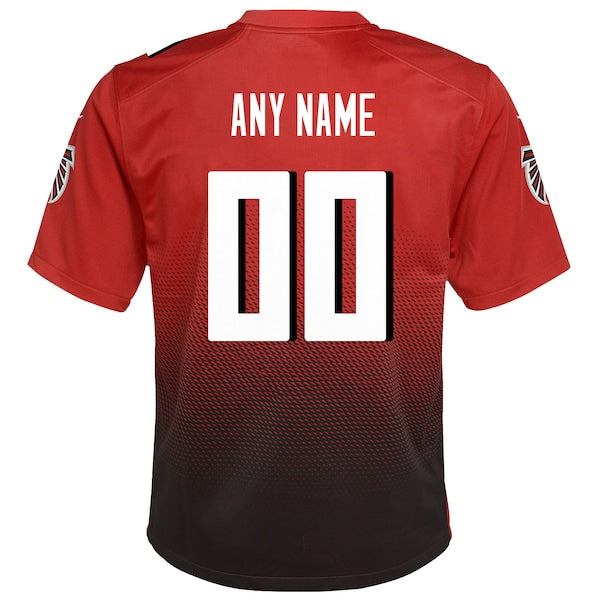 Atlanta Falcons Nike Youth Alternate Custom Game Jersey - Red - Image 3