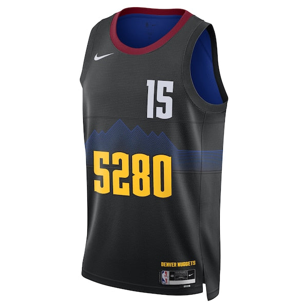 Nikola Jokic Denver Nuggets Nike Unisex 2023/24 Swingman Jersey - Black - City Edition - Image 2