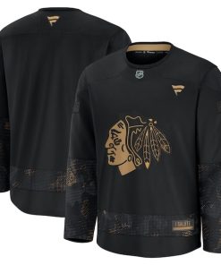 Chicago Blackhawks 2024 Military Appreciation Practice Jersey - Black