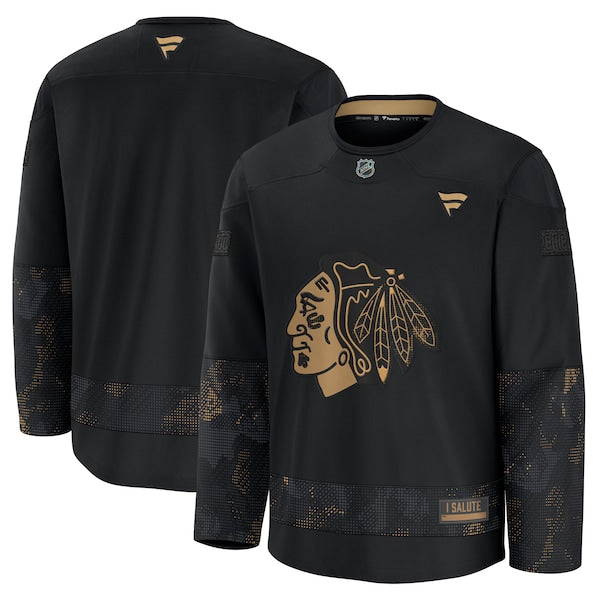 Chicago Blackhawks 2024 Military Appreciation Practice Jersey - Black