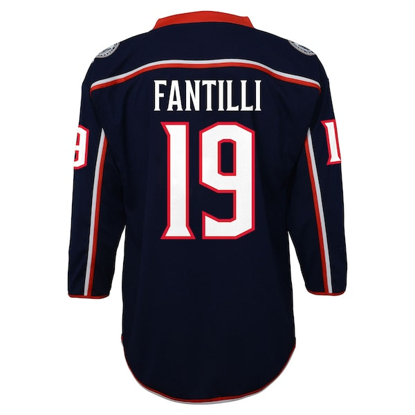Adam Fantilli Columbus Blue Jackets Outerstuff Youth Alternate Replica Player Jersey - Blue - Image 3