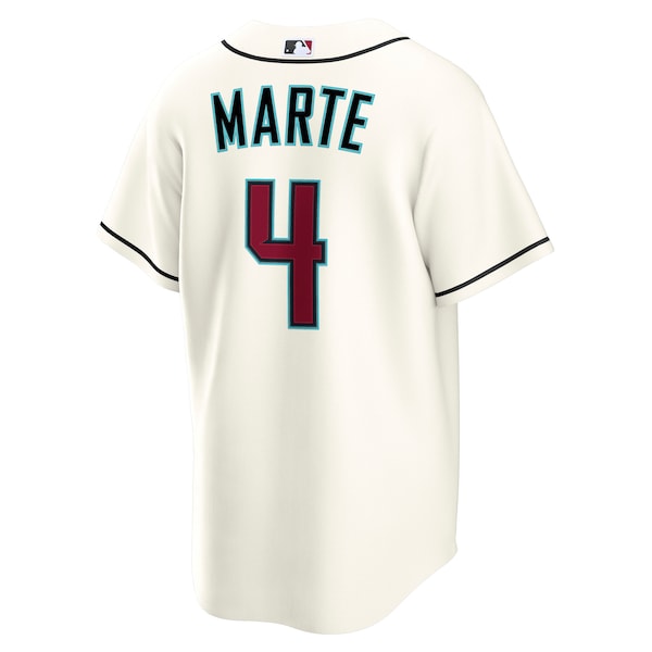 Ketel Marte Arizona Diamondbacks Nike Home Replica Jersey - Cream/Gray - Image 4
