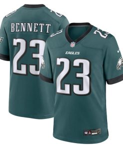 Jakorian Bennett Philadelphia Eagles Nike Team Game Jersey - Midnight Green