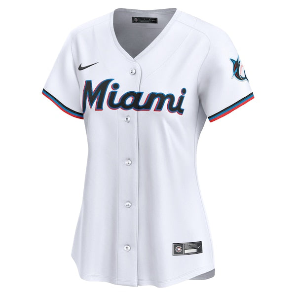 Miami Marlins Nike Women's 2024 Jackie Robinson Day Home Limited Jersey?ยจC White - Image 2