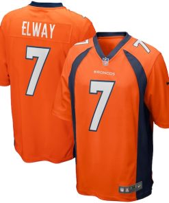 John Elway Denver Broncos Nike Game Retired Player Jersey - Orange/Navy