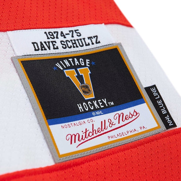 Dave Schultz Philadelphia Flyers 1974/75 Blue Line Player Jersey - Orange - Image 6