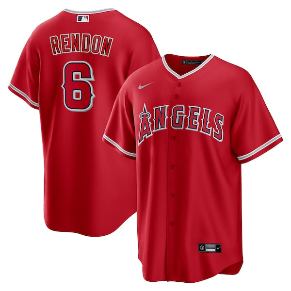 Anthony Rendon Los Angeles Angels Nike Alternate Replica Player Name Jersey - Red/White - Image 6