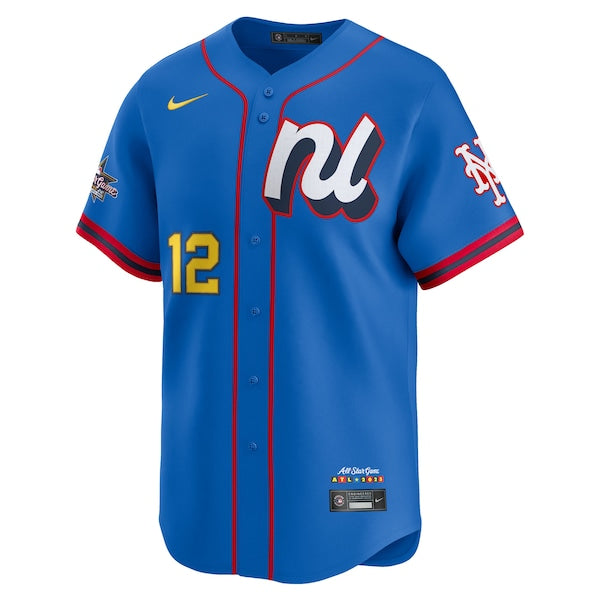 Francisco Lindor National League Nike 2025 All-Star Edition Limited Player Jersey - Blue - Image 2