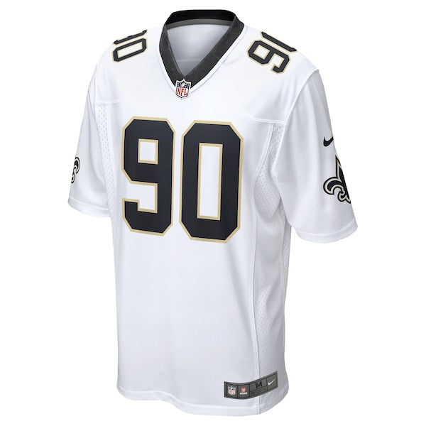 Bryan Bresee New Orleans Saints Nike Game Jersey - White - Image 2