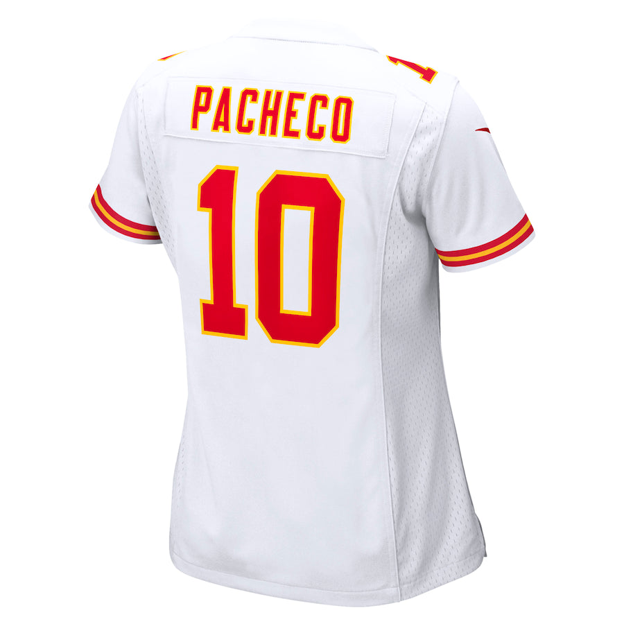 Isiah Pacheco Kansas City Chiefs Nike Women's Away Game Player Jersey - White - Image 4