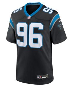 Alternative view of DeShawn Williams Carolina Panthers Nike Game Player Jersey - Black