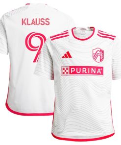 Jo?o Klauss St. Louis City SC adidas Youth 2024 The Confluence Kit Replica Player Jersey - White