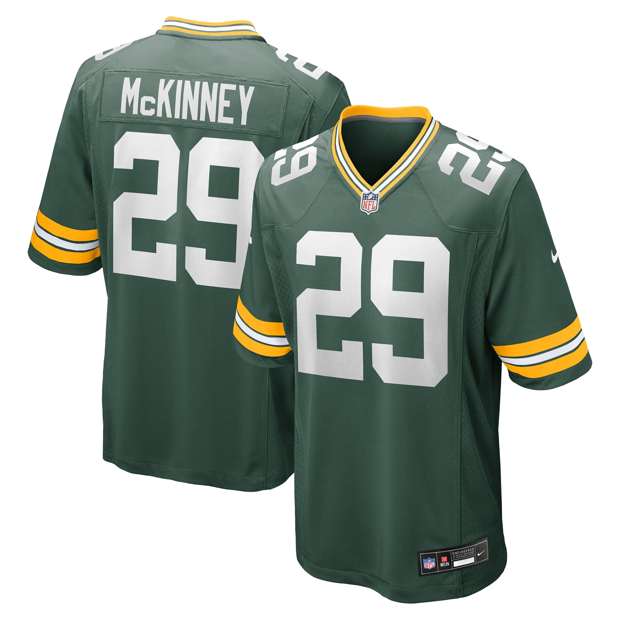 Xavier McKinney Green Bay Packers Nike The 1923 Classic Game Jersey - Navy/Green - Image 6