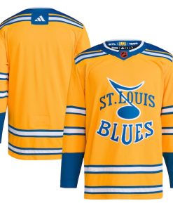 St. Louis Blues adidas Reverse Retro 2.0 Authentic Blank Jersey - Yellow