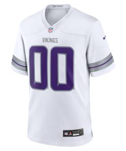 Alternative view of Minnesota Vikings Nike Alternate Custom Game Jersey - White