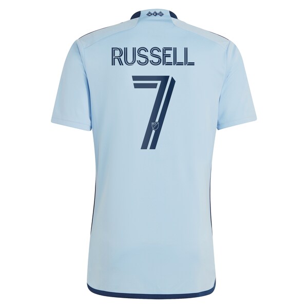 Johnny Russell Sporting Kansas City adidas 2024 Hoops 4.0 Replica Player Jersey - Light Blue - Image 3