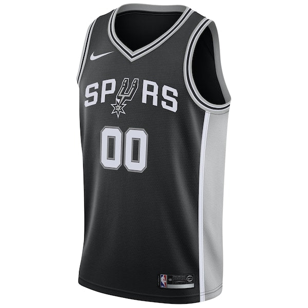 San Antonio Spurs Nike Swingman Custom Jersey Black - Icon Edition - Image 2