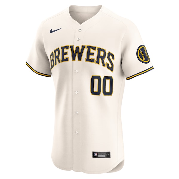 Milwaukee Brewers Nike Home Elite Pick-A-Player Retired Roster Jersey - Cream - Image 2