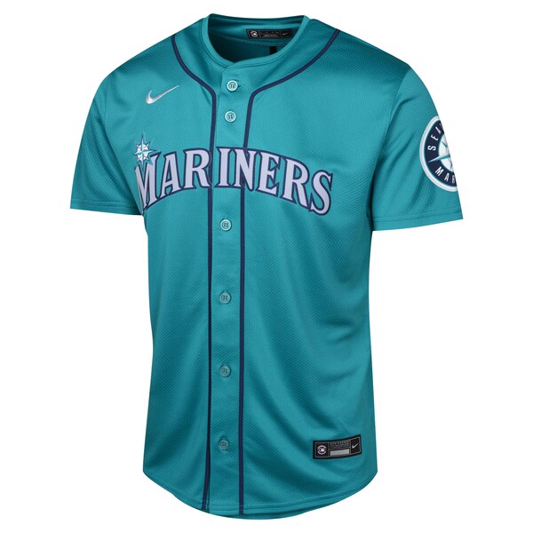 Julio Rodr¨ªguez Seattle Mariners Nike Youth Alternate Limited Player Jersey - Aqua/White - Image 3
