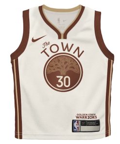 Alternative view of Stephen Curry Golden State Warriors Nike Toddler 2025/26 City Edition Swingman Jersey - Tan