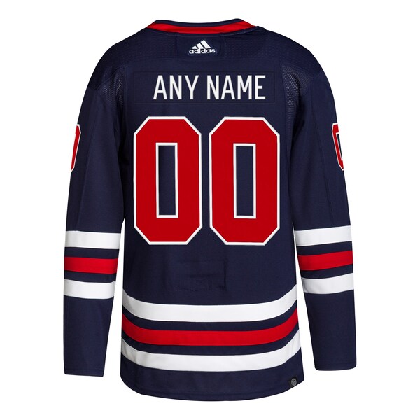 Winnipeg Jets adidas Alternate 2021/22 Primegreen Authentic Custom Jersey - Navy - Image 3