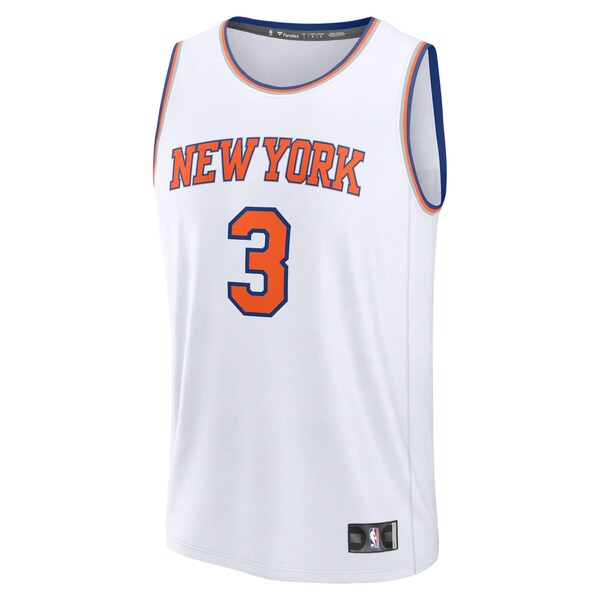Josh Hart New York Knicks Fast Break Replica Player Jersey - Association Edition - White - Image 2
