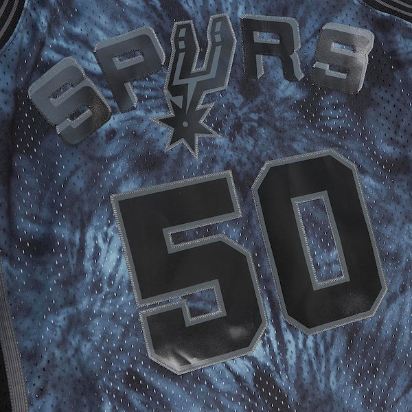 David Robinson San Antonio Spurs Hardwood Classics 1998/99 Tie-Dye Swingman Jersey - Black - Image 4