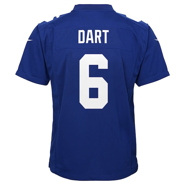 Jaxson Dart New York Giants Nike Youth Team Game Jersey - Royal - Image 3